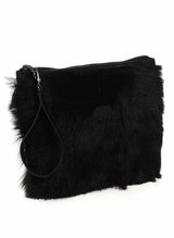 VSP - Black Shearling Clutch