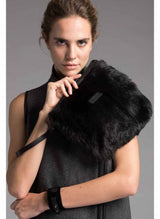 VSP - Black Shearling Clutch