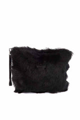 VSP - Black Metallic Shearling Clutch
