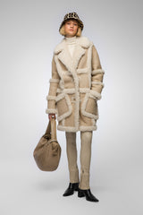 VSP - Ecru Shearling Coat