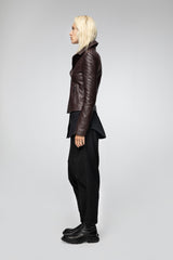 VSP - Alya - Bordeaux Leather Jacket