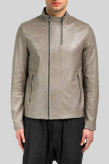 VSP - Theo - Grey Leather Jacket