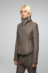 VSP - Raquel - Nude Shearling Jacket