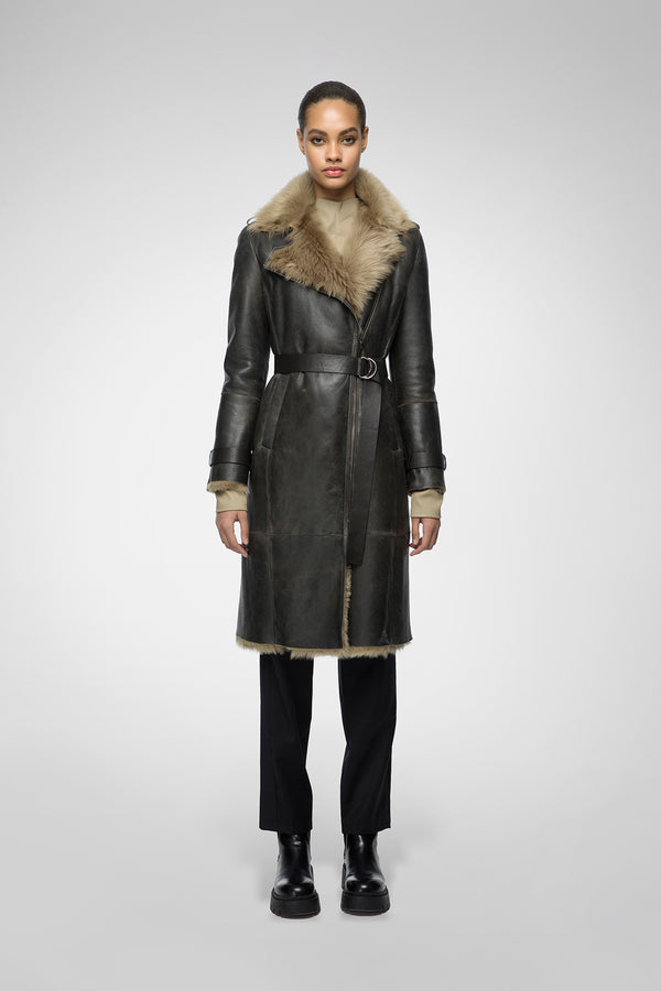 VSP - Lyza - Toscana Desert Beige Shearling Coat