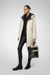 VSP - Cassia - White Shearling Coat