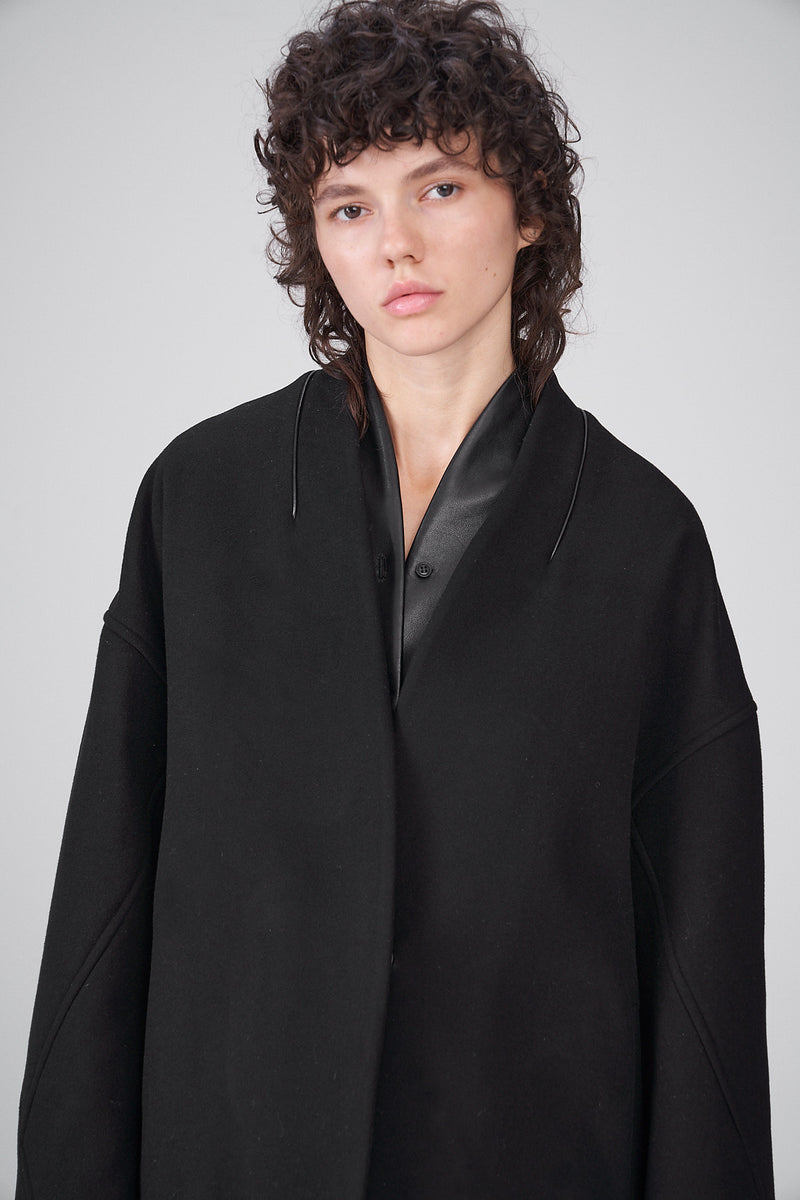 Crystal - Black Wool Coat