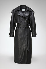 Arianna – Schwarzer Ledermantel