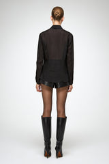 VSP - Iva - Ramie Black Shirt