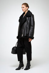 VSP - Antonella - Black Shearling Coat