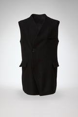 Giulio - Black Wool Vest