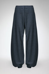Nina - Anthrazitfarbene Wollhose