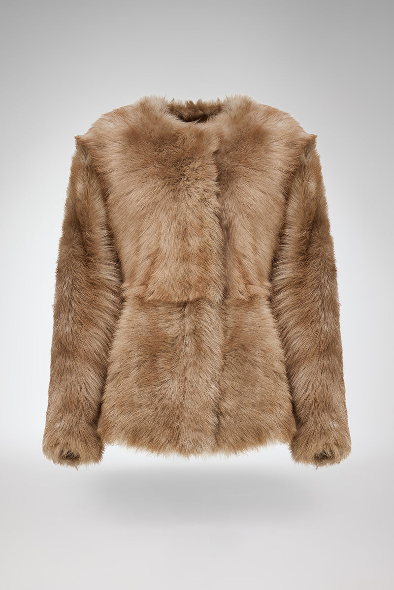 Florence - Sand Shearling Coat