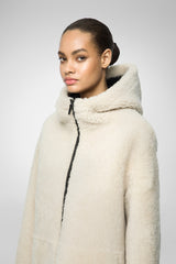 VSP - Cassia - White Shearling Coat
