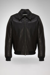 VSP - Niccolo - Black Leather Jacket