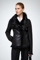 VSP - Adila - Toscana Black Shearling Jacket