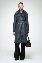 VSP - Lyza - Clotho Indigo Shearling Coat