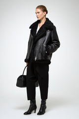 VSP - Antonella - Black Shearling Coat