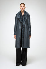 VSP - Lyza - Clotho Indigo Shearling Coat