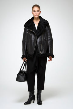 VSP - Antonella - Black Shearling Coat