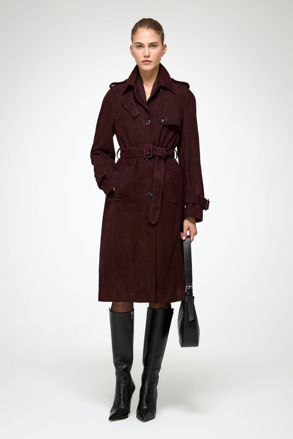 VSP - Helena - Burgundy Leather Coat