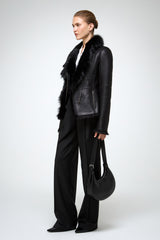 VSP - Adila - Toscana Black Shearling Jacket