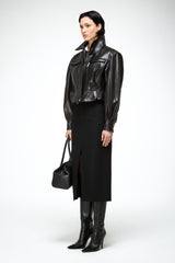 Gaia – Schwarze Lederjacke