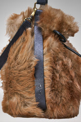 Manon - Schwarzer Sand Ledertasche