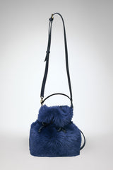 Manon - Blaue Ledertasche