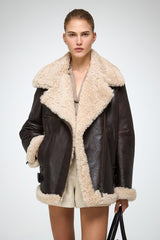 VSP - Antonella - Brown Shearling Coat