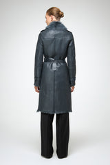VSP - Lyza - Clotho Indigo Shearling Coat