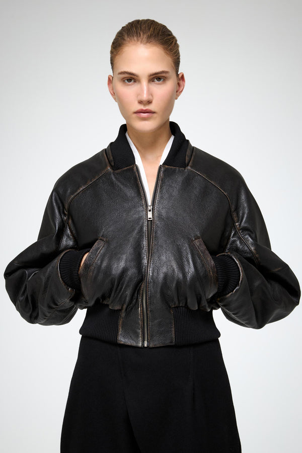 VSP - Adela - Dark Brown Leather Jacket