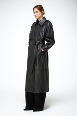 Arianna – Schwarzer Ledermantel