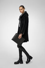 VSP - Cassia - Black Shearling Coat
