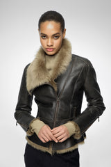 VSP - Renata - Toscana Desert Beige Shearling Jacket