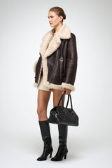 VSP - Antonella - Brown Shearling Coat
