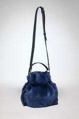 Manon - Blaue Ledertasche