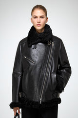 VSP - Antonella - Black Shearling Coat