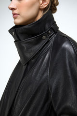 Naomi - Schwarze Ledermantel