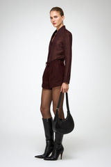 VSP - Colette - Burgundy Leather Short