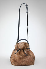 Manon - Schwarzer Sand Ledertasche