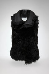 VSP - Solene - Black Shearling Vest