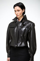 Gaia – Schwarze Lederjacke