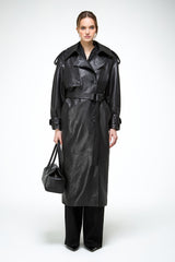 Arianna – Schwarzer Ledermantel