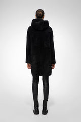 VSP - Cassia - Black Shearling Coat