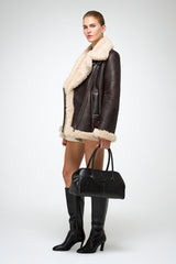 VSP - Antonella - Brown Shearling Coat