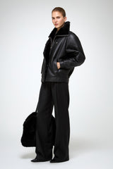 VSP - Sandie - Black Shearling Jacket