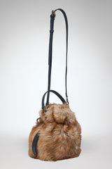 Manon - Schwarzer Sand Ledertasche