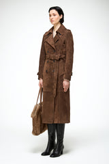 Camilla - Tobacco Leather Coat