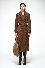 Camilla - Tobacco Leather Coat