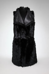 VSP - Siena - Black Shearling Vest